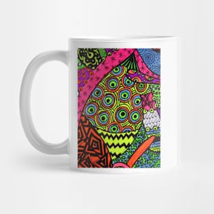 Abstract Fluoro 2 portrait View Mug